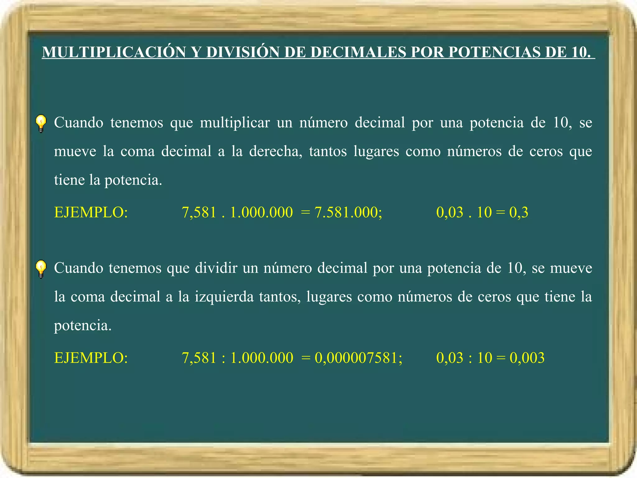 Numeros decimales | PPS