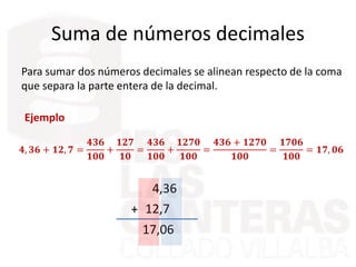 Numeros decimales | PPTX
