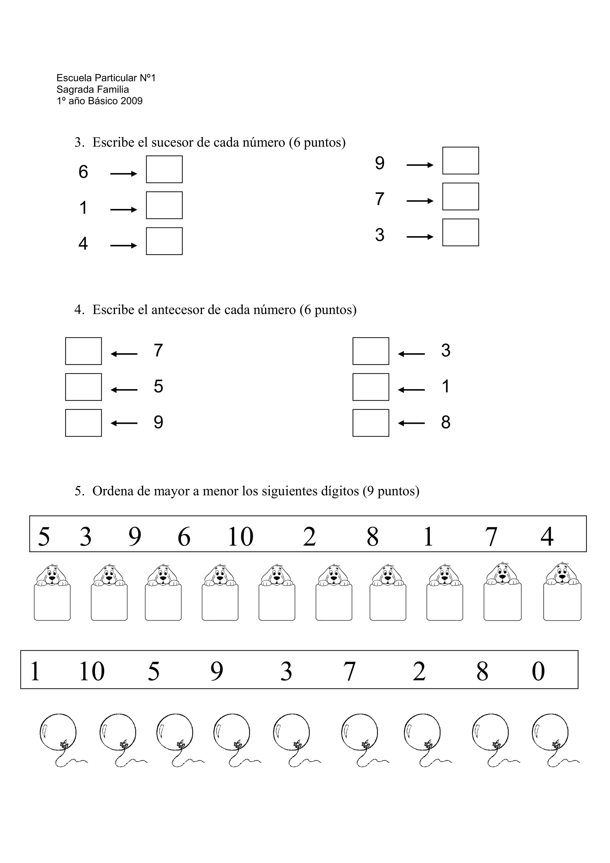 Actividades De Numeros Del 1 Al 10 Para Preescolar Mahabbah 1