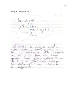 238



ANEXO C – Relatório da aula 2
 