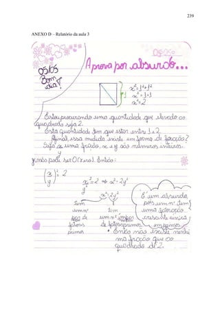 239



ANEXO D – Relatório da aula 3
 