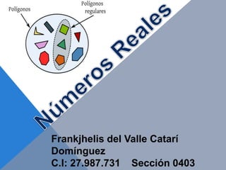 Frankjhelis del Valle Catarí
Domínguez
C.I: 27.987.731 Sección 0403
 