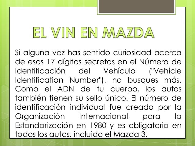 Проверить vin mazda