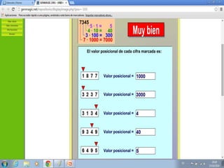 Numeros y sus valores
