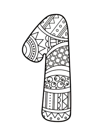 Numeros zentangle