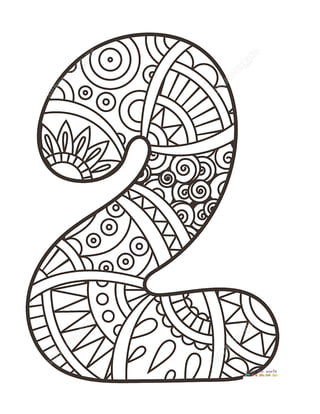 Numeros zentangle