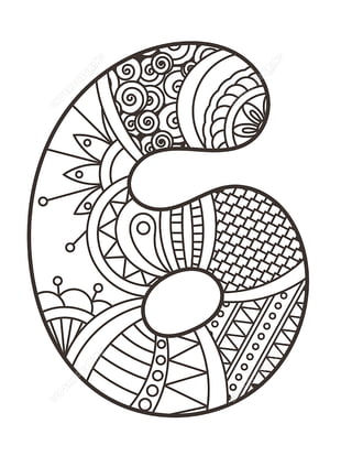 Numeros zentangle