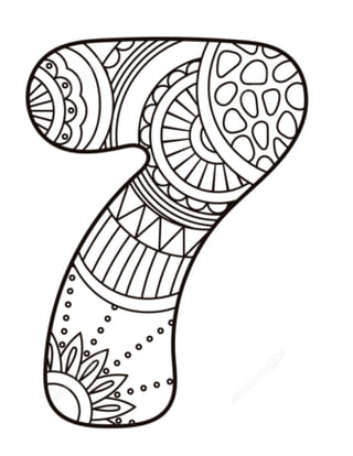 Numeros zentangle