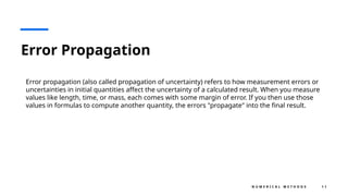 Understanding Truncation Errors, Taylor Series, and Error Propagation ...