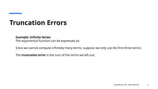 Truncation Error Calculation Example Understanding Truncation Errors, Taylor Series, and Error Propagation ...