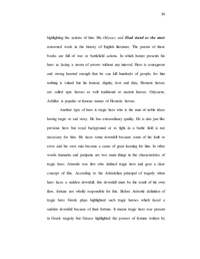 thesis describing tragety