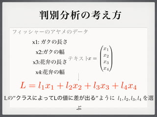 x1:
           x2:
          x3:
           x4:

      L = l 1 x 1 + l 2 x 2 + l 3 x 3 + l4 x 4
L ”              L             ”       l1 , l2 , l3 , l4
 