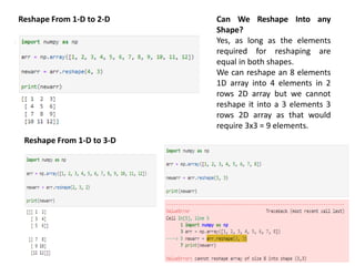NumPy.pptx Bachelor of Computer Application | PPT