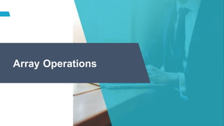 Array Operations
 