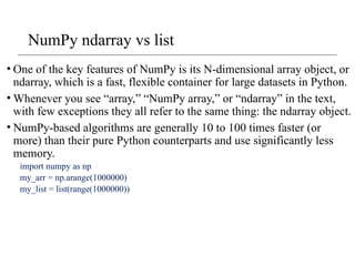 NumPy.pptx from python chapter for analysis | PPTX