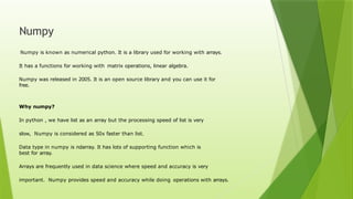 ppt - lesson 21 numpy powerpoint presentation, free... numpy-presentation in python entry level | PPTX