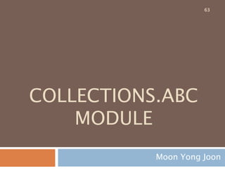 3. 데이터 타입
ABC
Moon Yong Joon
63
 