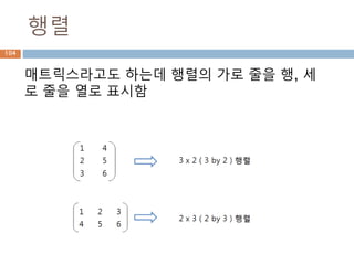 벡터 산술연산104
 