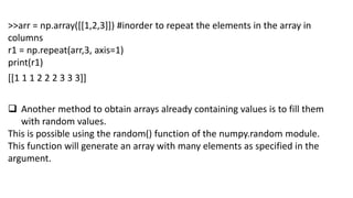 NUMPY LIBRARY study materials PPT 2.pptx