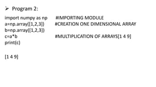 NUMPY LIBRARY study materials PPT 2.pptx