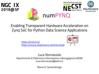 numPYNQ: accelerating NumPy on PYNQ | PDF