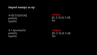 NUMPY | PPT