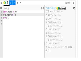 Numpy session 2 | PPT
