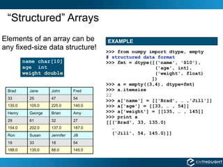 Numpy Talk at SIAM | KEY