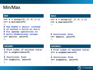 Numpy Talk at SIAM | KEY