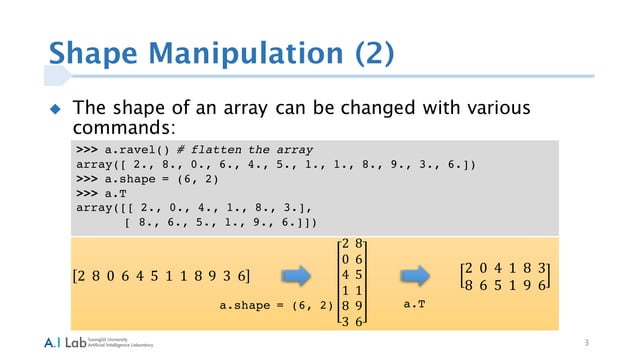 Numpy tutorial(final) 20160303 | PPT