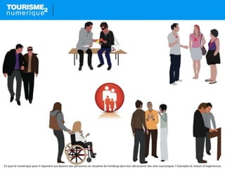En quoi le numérique peut-il répondre aux besoins des personnes en situation de handicap dans leur découverte des sites touristiques ? Exemples et retours d’expériences.
 