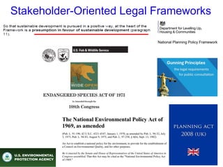 Stakeholder-Oriented Legal Frameworks
 