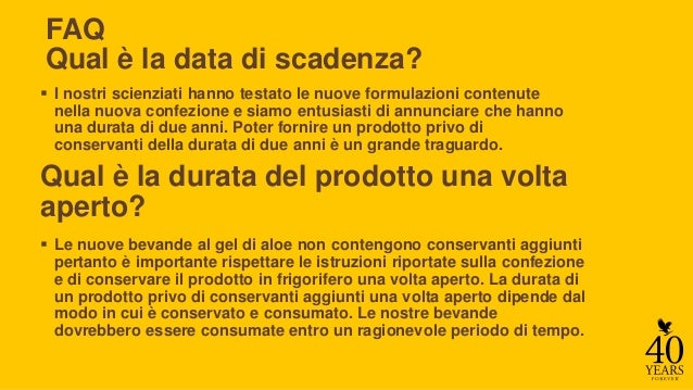 gel aloe vera scadenza