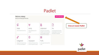 Padlet
Crea un nuovo Padlet
 