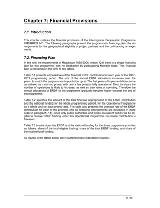 Nuovi programmi 2007/2013