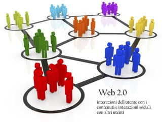Web 1.0Web 1.0
Fruizione staticaFruizione statica
di contenutidi contenuti
 