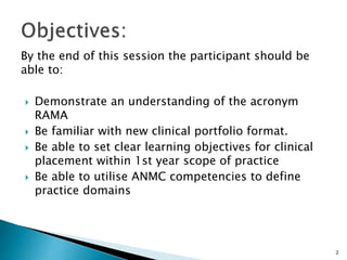 Nur125 Clinical Placement And Portfolio