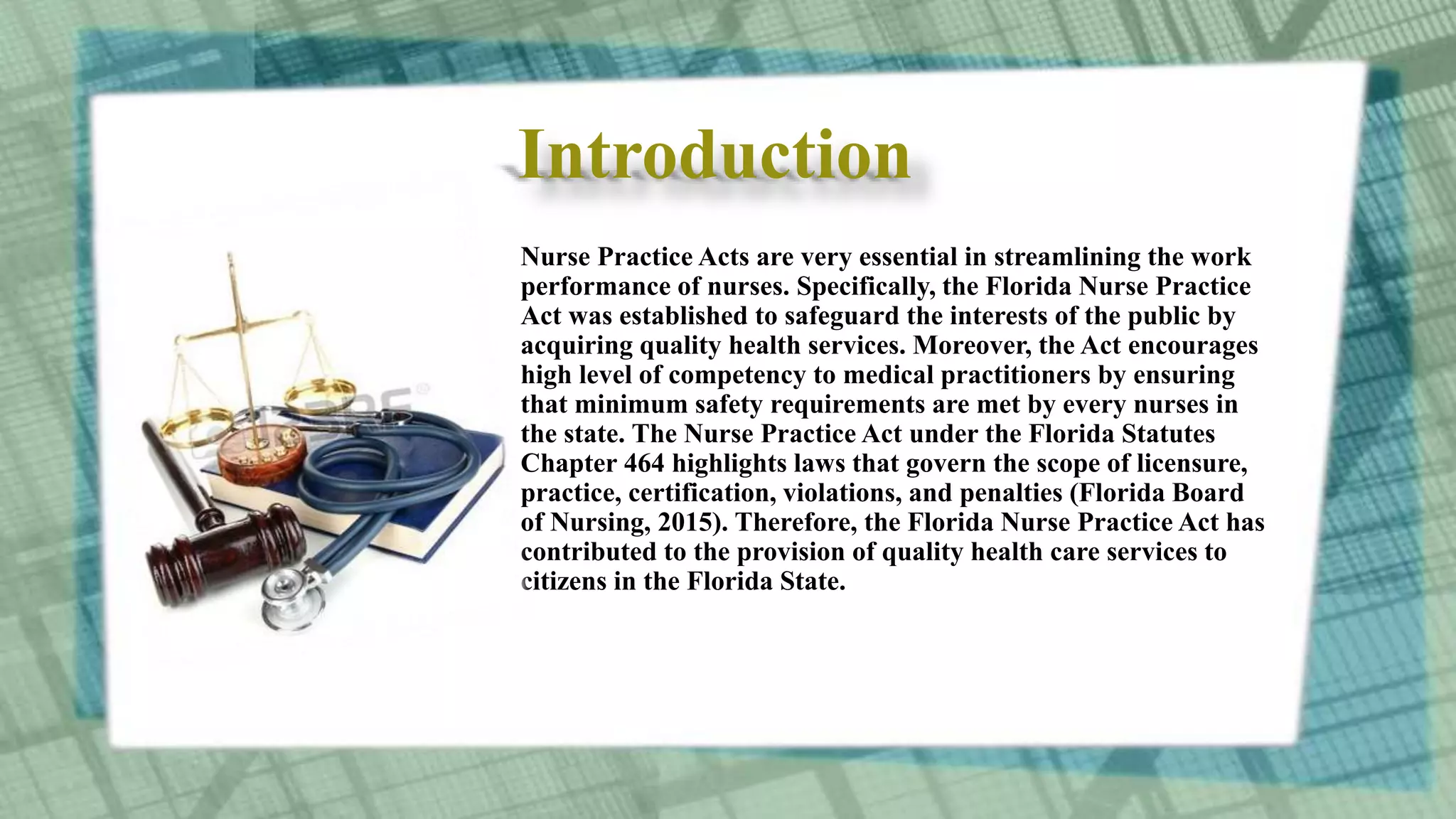 Nur 3119 Florida Nurse Practice Act Ppt PPT Nur 3119 florida nurse practice act ppt ppt