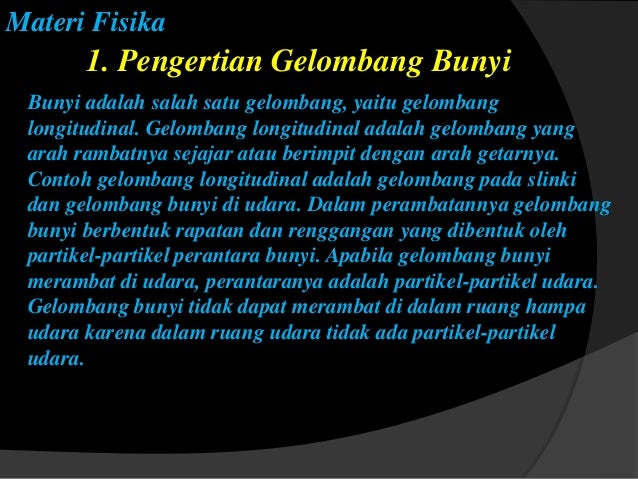 Nurafwi Gelombang Bunyi