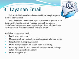 Presentasi Layanan Informasi internet | PPTX