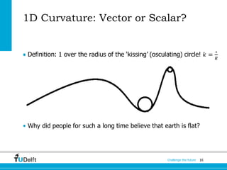 16Challenge the future
1D Curvature: Vector or Scalar?
•
 
