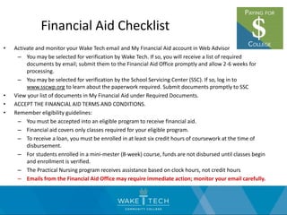 wake tech financial aid office hours