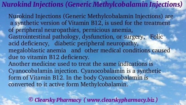 Nurokind Injections (Generic Methylcobalamin Injections) | PDF Nurokind Injections (Generic Methylcobalamin Injections) | PDF