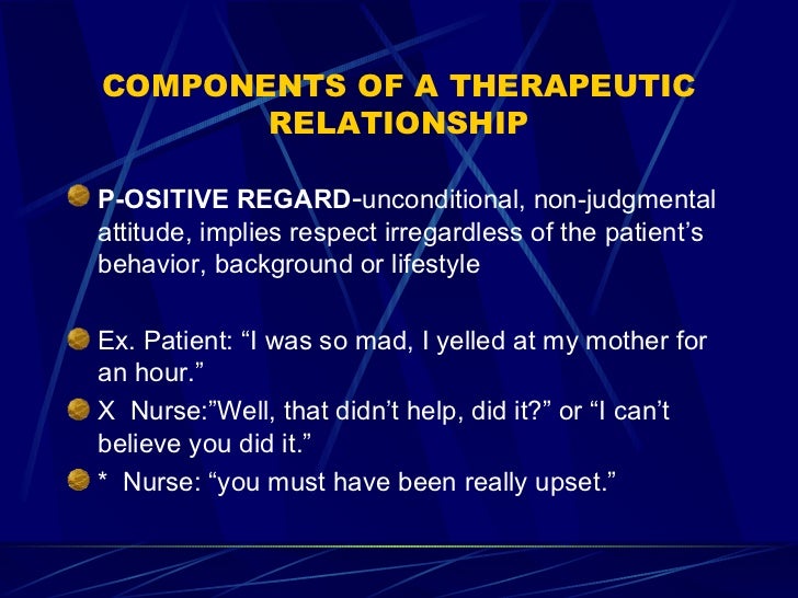 Essay in theraputic relationship
