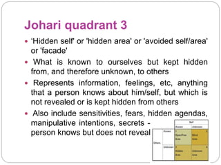 Nurse patient relationship and johari window | PPTX
