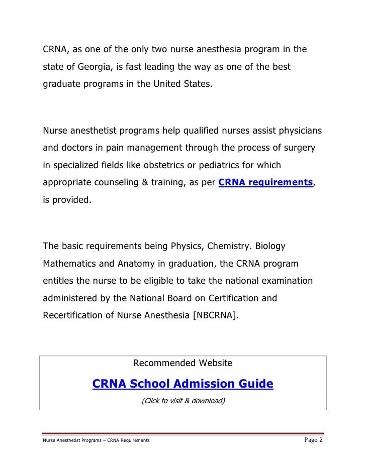 CRNA School Admissions The Cold Hard Facts CRNA Career Pro