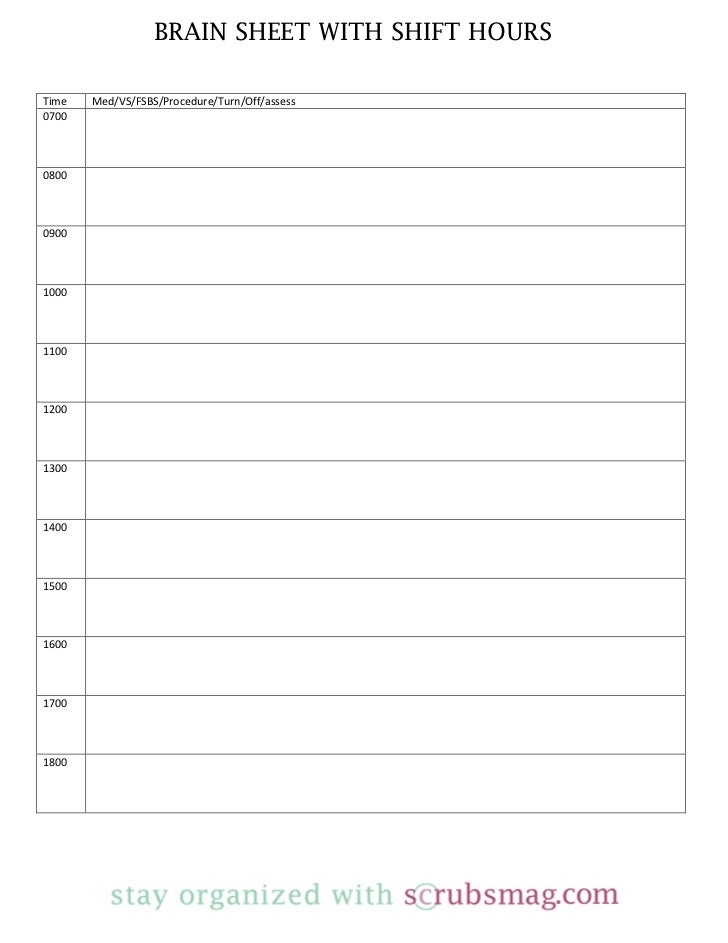Nurse brain sheet_with_shift_hours