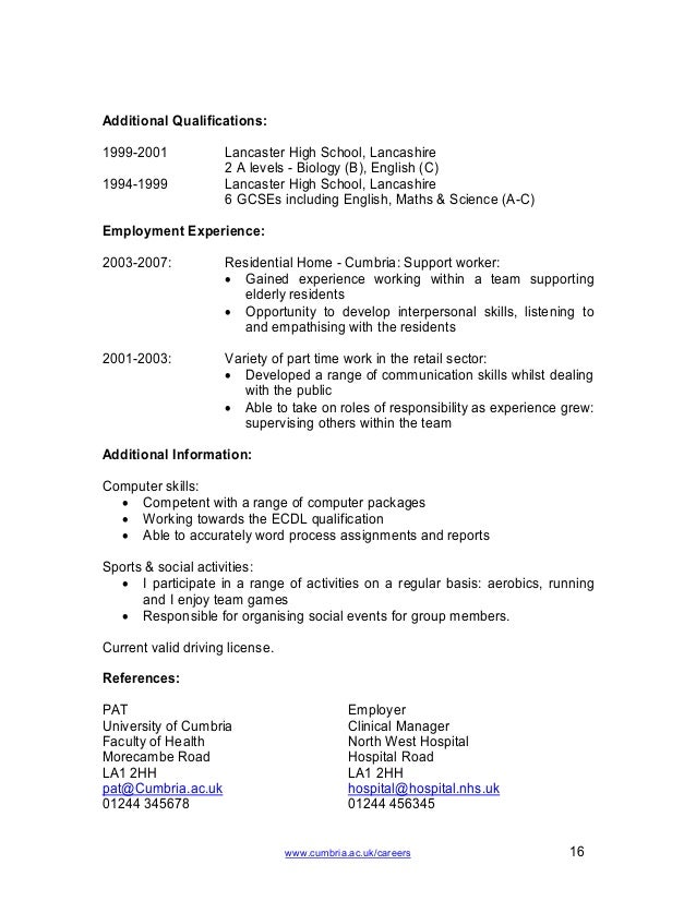 Listing high school on resume