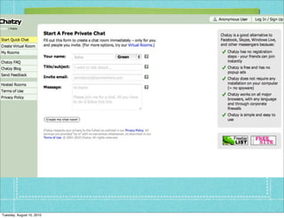 Tuesday, August 10, 2010
 