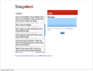 Tuesday, August 10, 2010
 